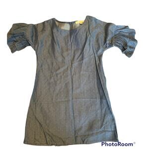 COPPER KEY Dress Gray polka dot layered Sleeves Size 5 NWT